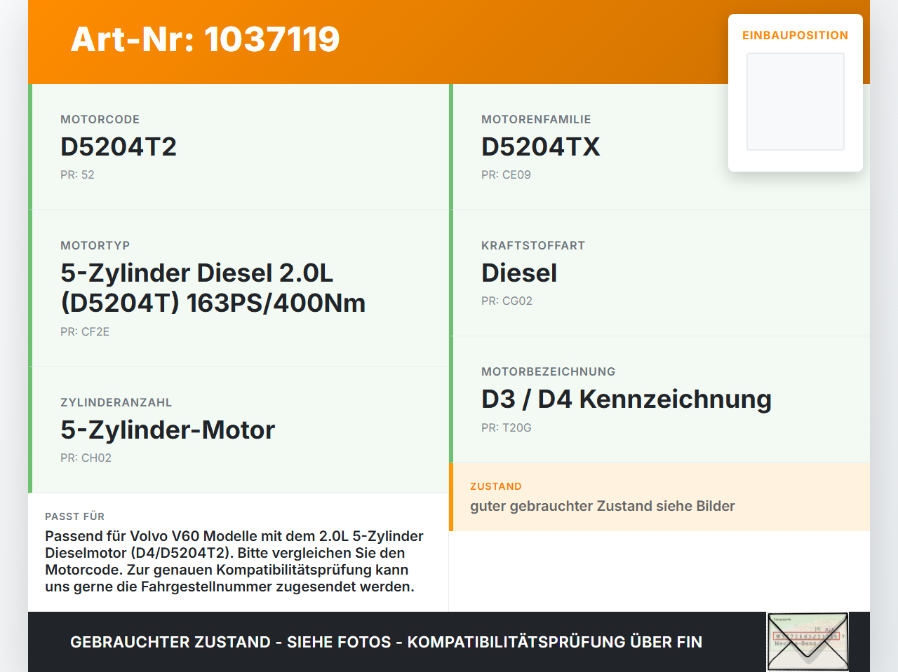 Volvo V60 D4 10-13 2,0d 120KW Öleinfüllstutzen Einfüllrohr mit Deckel Drehverschluss Volvo V60 D4 10-13 24.03.2011... Vorschau 3