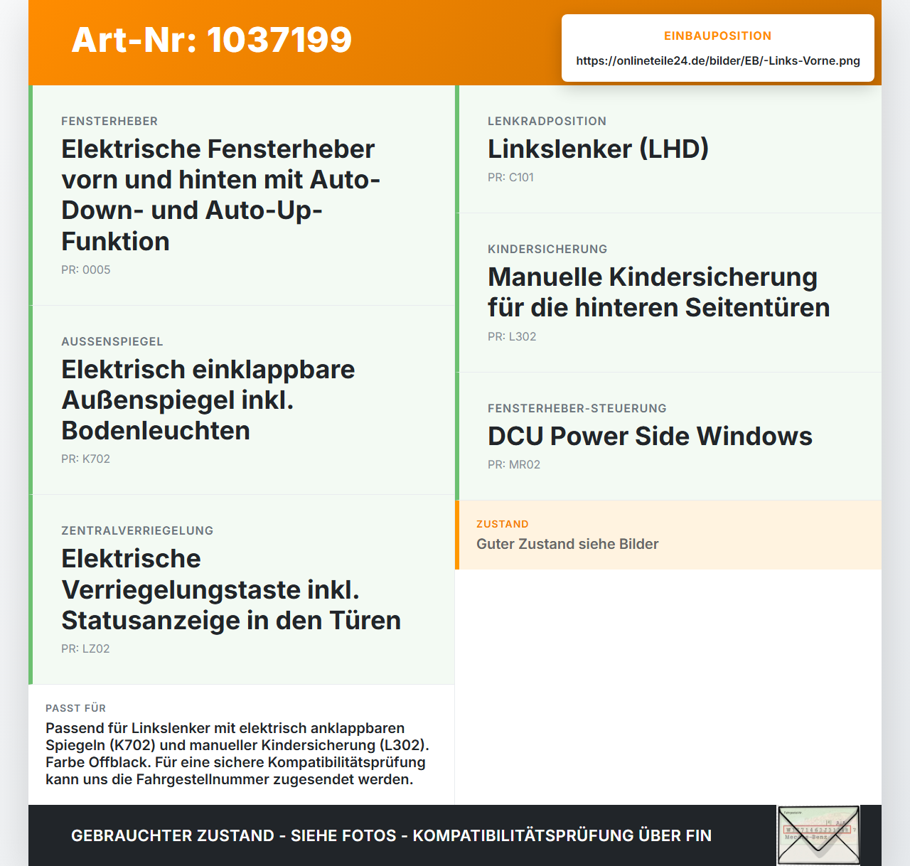 Volvo V60 D4 10-13 Kombi Fensterheberschalter Schalter Links Vorne Volvo V60 D4 10-13 24.03.2011 31334346 gebraucht Vorschau 3