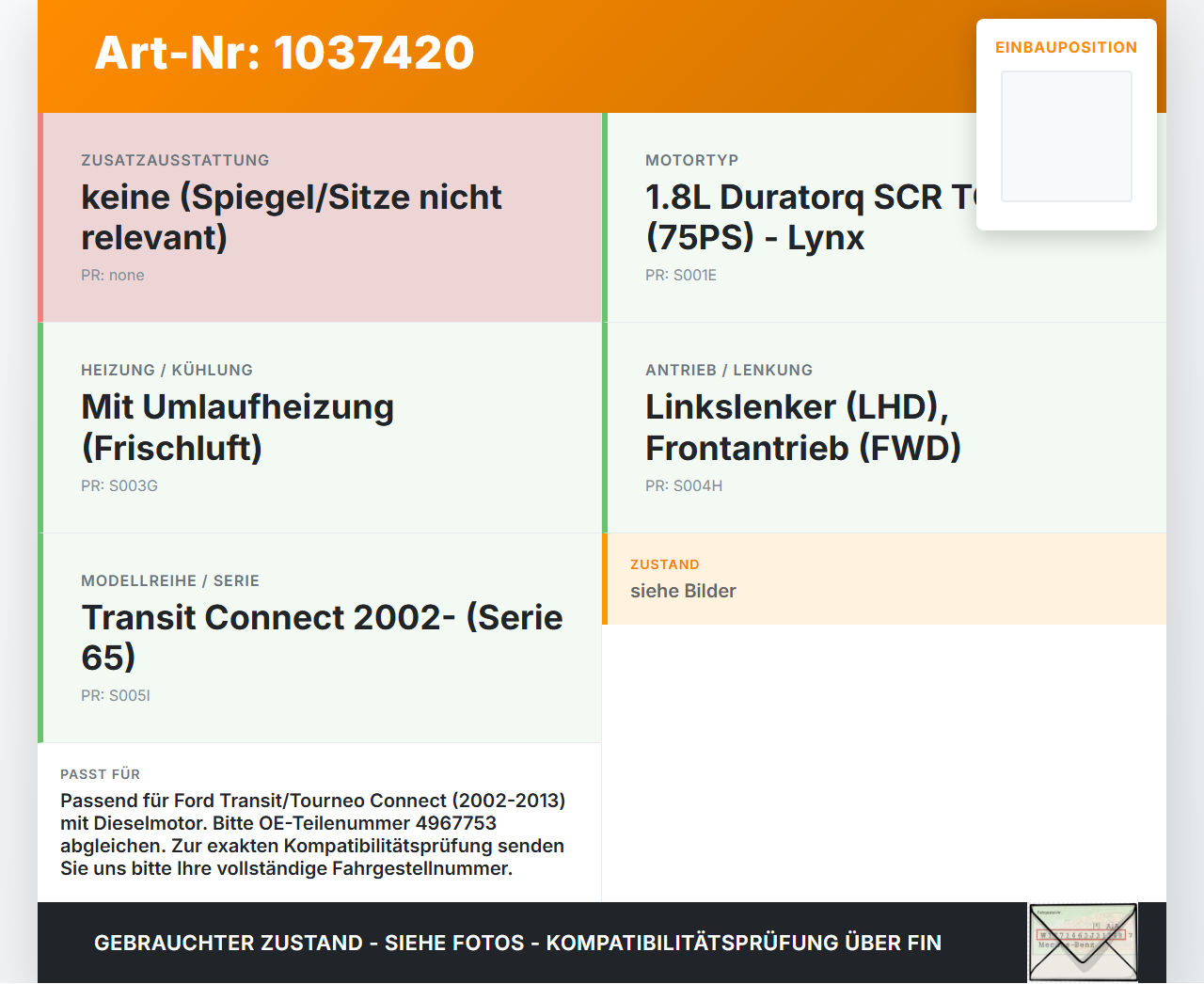 Ford Tourneo Connect 09-13 2,0d 75KW Ausgleichsbehälter für Kühlmittel Ford Tourneo Connect 09-13 26.09.2012... Vorschau 3
