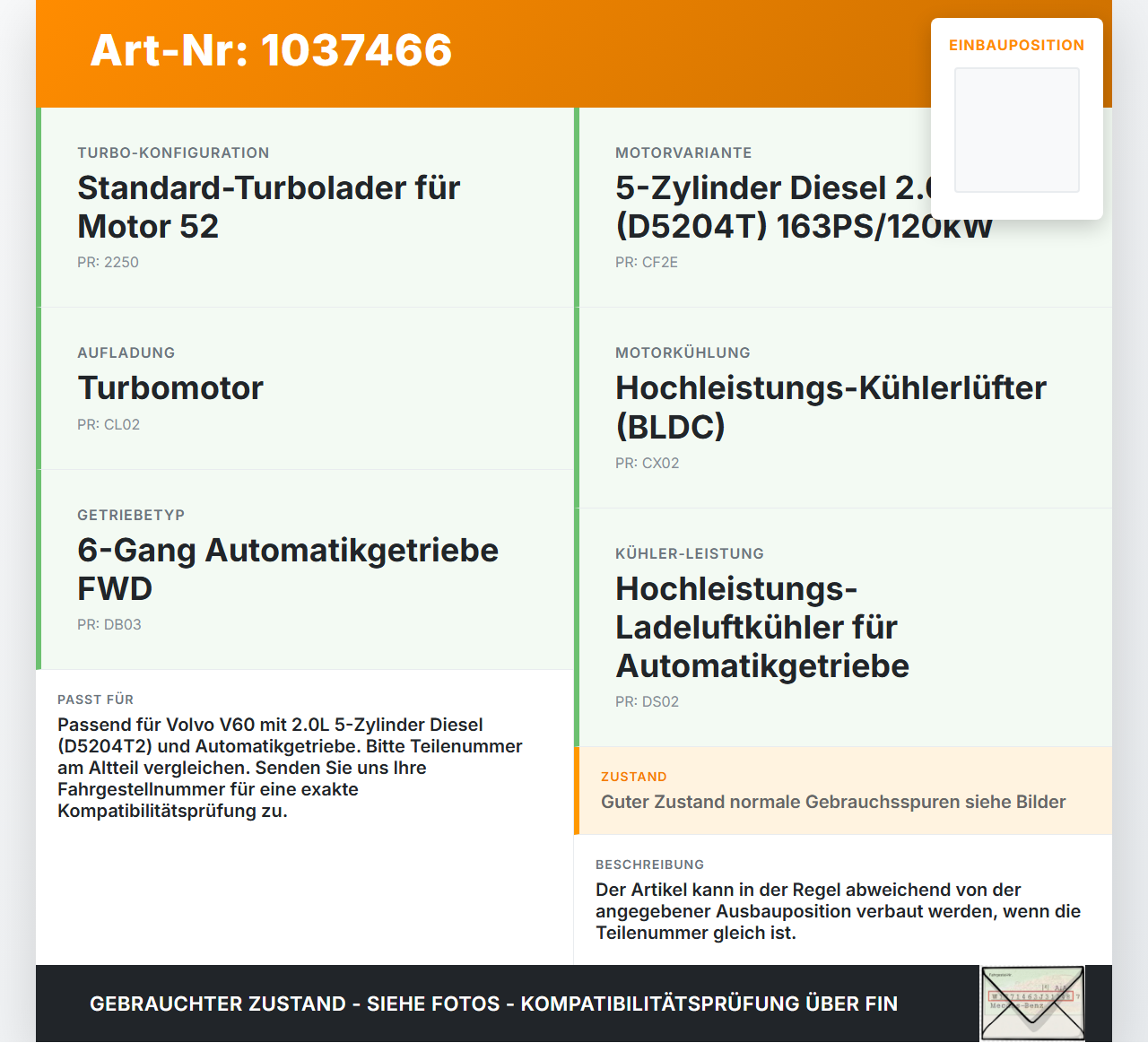 Volvo V60 D4 10-13 2,0d 120KW Ladeluftschlauch Turboschlauch Ansaugschlauch Volvo V60 D4 10-13 24.03.2011 31293562... Vorschau 3