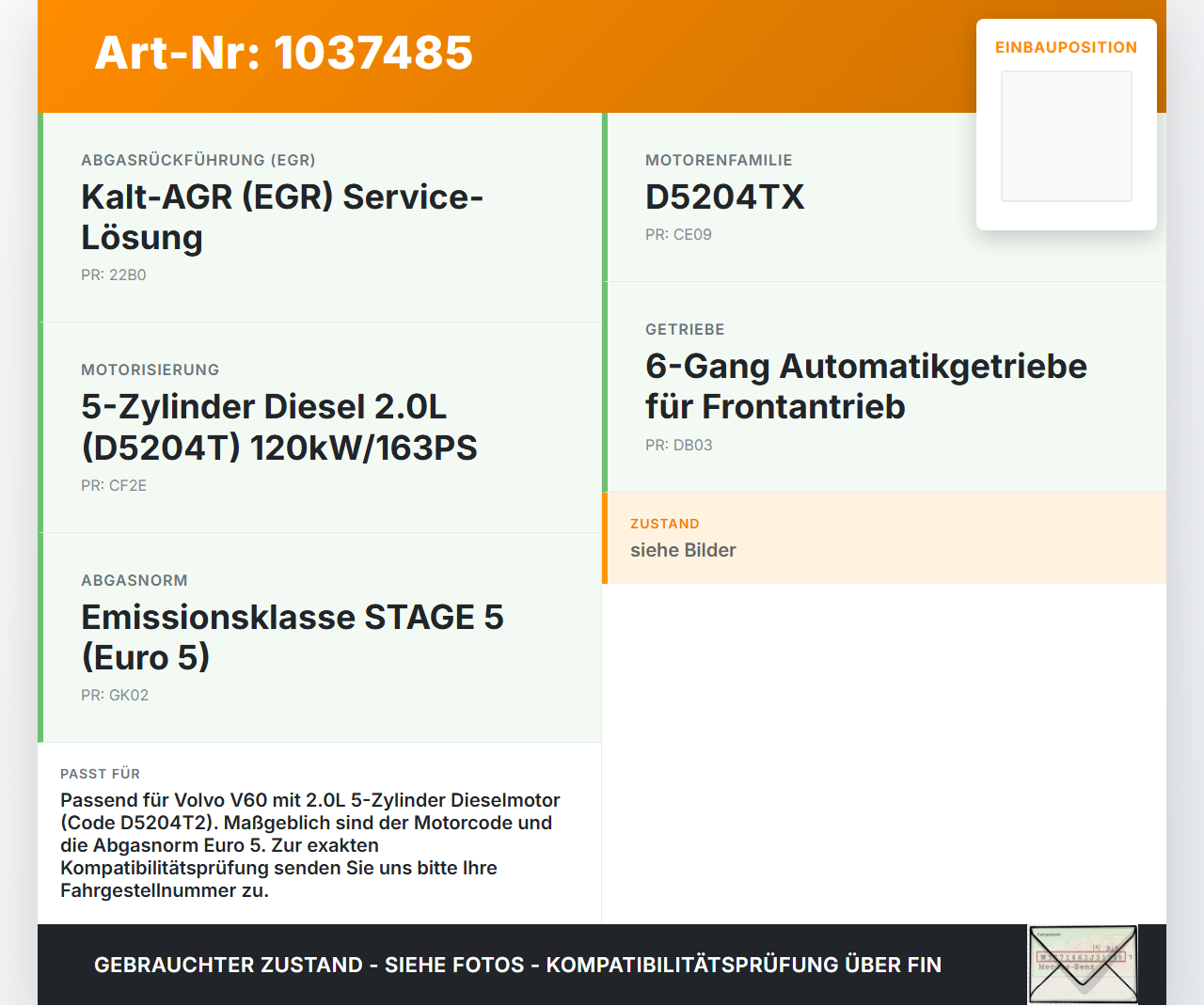 Volvo V60 D4 10-13 2,0d 120KW D5204T2 Drosselklappe Drosselklappenstutzen Volvo V60 D4 10-13 24.03.2011 31216665... Vorschau 3