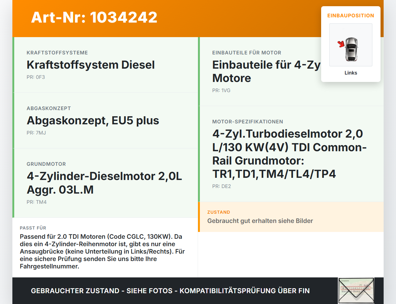 Audi A6 4G 11-14 TDI 2,0 130KW Ansaugbrücke Ansaugkrümmer m. Drallklappen Links Audi A6 4G 11-14 02.07.2013... Vorschau 3