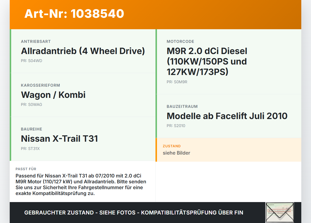 Nissan X-Trail T31 10-14 dCi 2,0 110KW M9R M9R110 Abgaskrümmer Krümmerrohr Nissan X-Trail T31 10-14 21.09.2011... Vorschau 3