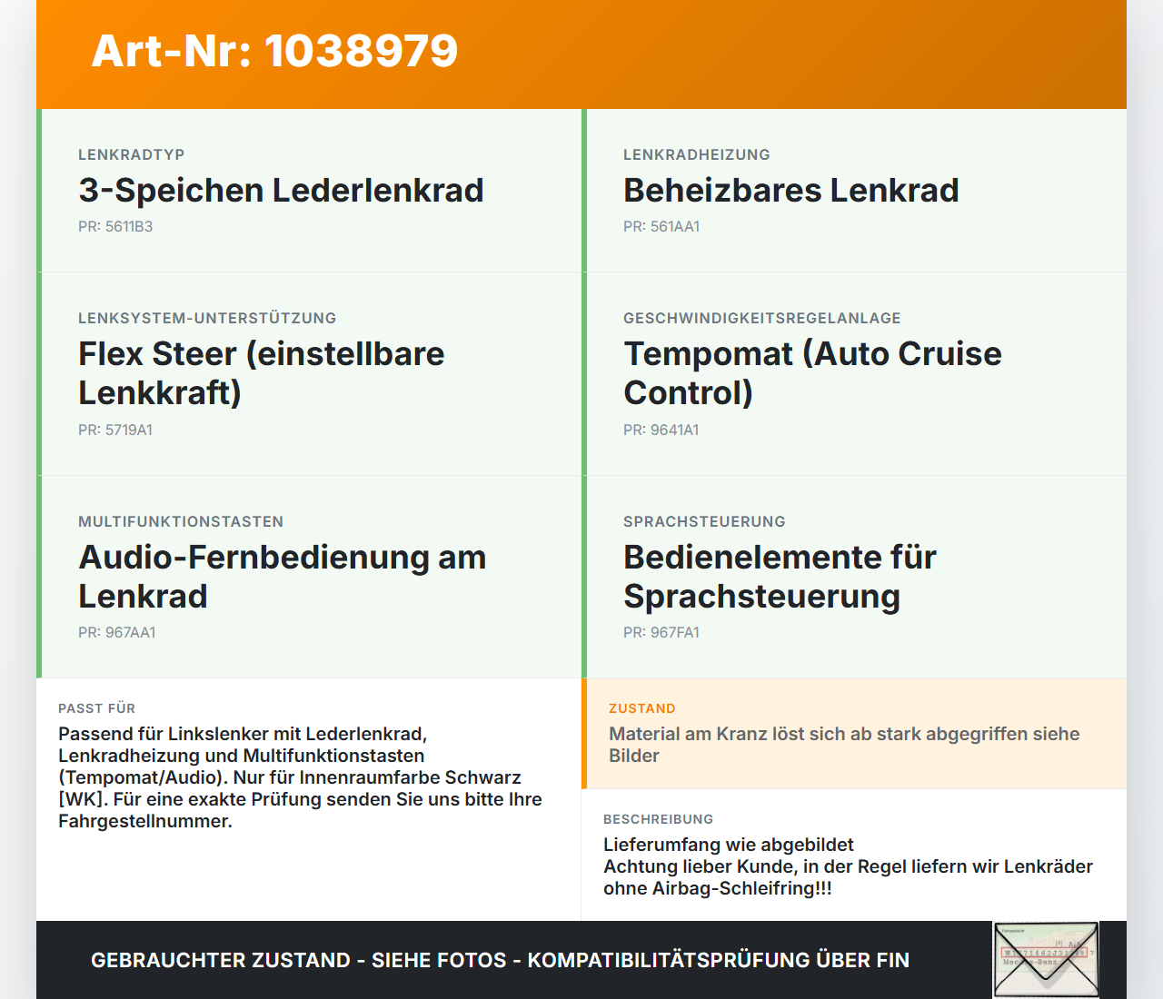 KIA Carens RP IV 13-19 Lenkrad Airbaglenkrad Multifunktion KIA Carens RP IV 13-19 29.08.2014 56900A4000CC2... Vorschau 3