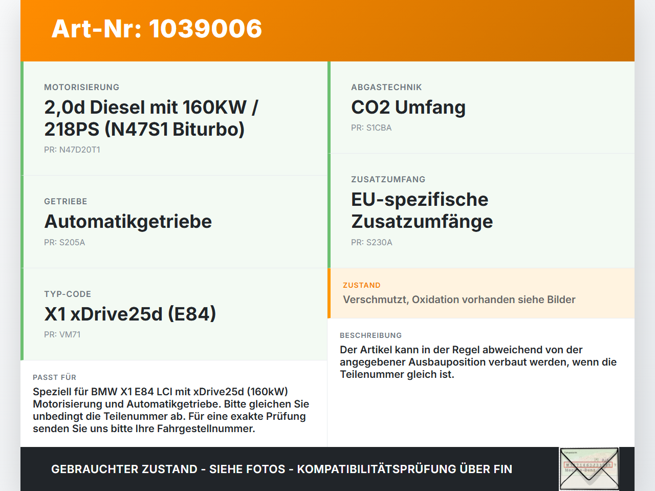 BMW X1 E84 LCI 12-15 2,0d 160KW Ladeluftschlauch Ansaugrohr Rohr Leitung Alu BMW X1 E84 LCI 12-15 29.10.2012... Vorschau 3