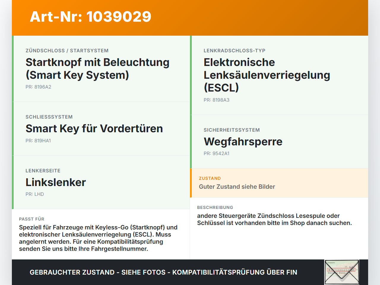 KIA Carens RP IV 13-19 CRDi 1,7 100KW Wegfahrsperre ECU Steuergerät Lenkradschloss KIA Carens RP IV 13-19... Vorschau 3