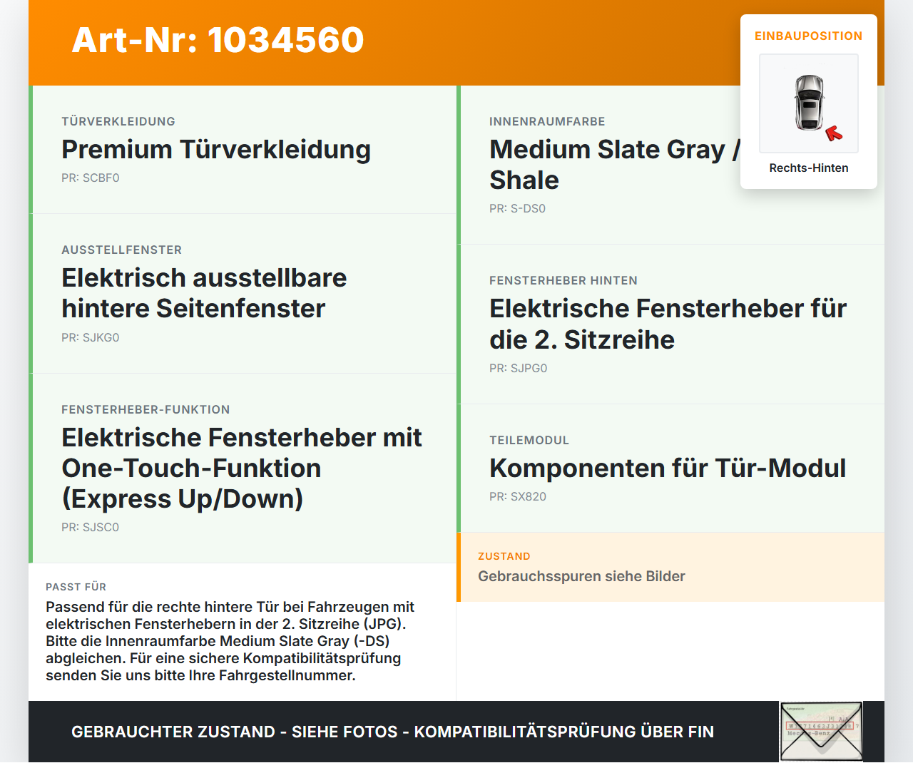 Chrysler Grand Voyager V 08-10 Fensterheberschalter Schalter Rechts Hinten Chrysler Grand Voyager V 08-10... Vorschau 3