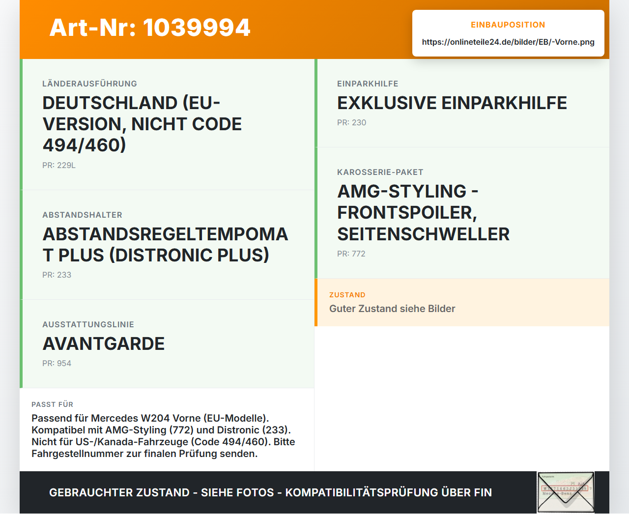 Mercedes W204 S204 C250 07-14 Stoßstangenträger Stoßfängerträger Querträger Vorne Mercedes W204 S204 C250 07-14... Vorschau 3