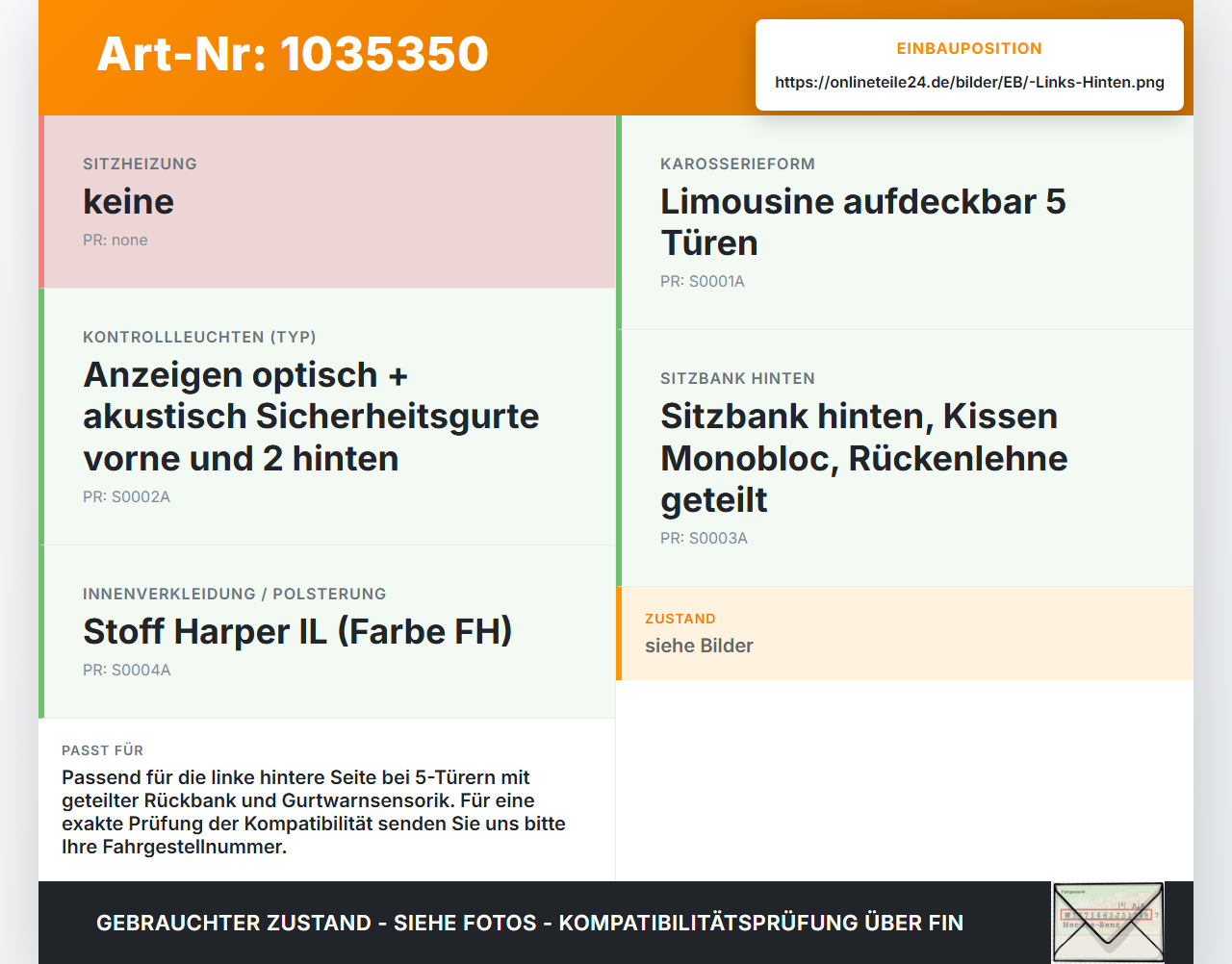Citroen C1 II 14-18 Gurtschloss Links Hinten Citroen C1 II 14-18 01.01.2018 gebraucht Vorschau 3