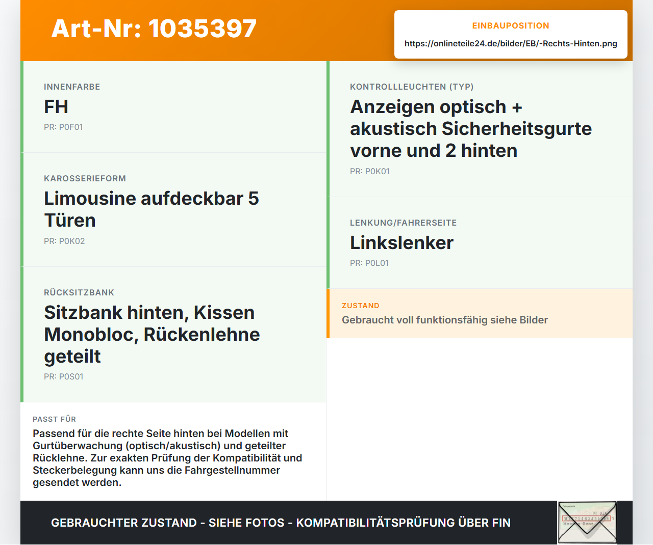 Citroen C1 II 14-18 Gurtschloss Rechts Hinten Citroen C1 II 14-18 01.01.2018 gebraucht Vorschau 3
