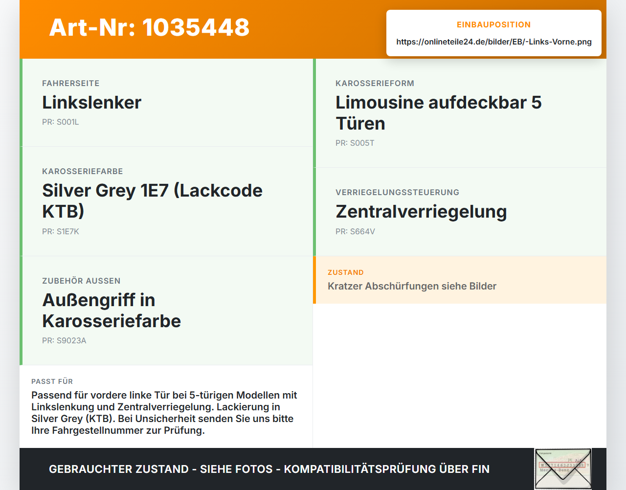 Citroen C1 II 14-18 Türgriff Griff aussen Links Vorne 1E7 Citroen C1 II 14-18 01.01.2018 gebraucht Vorschau 3