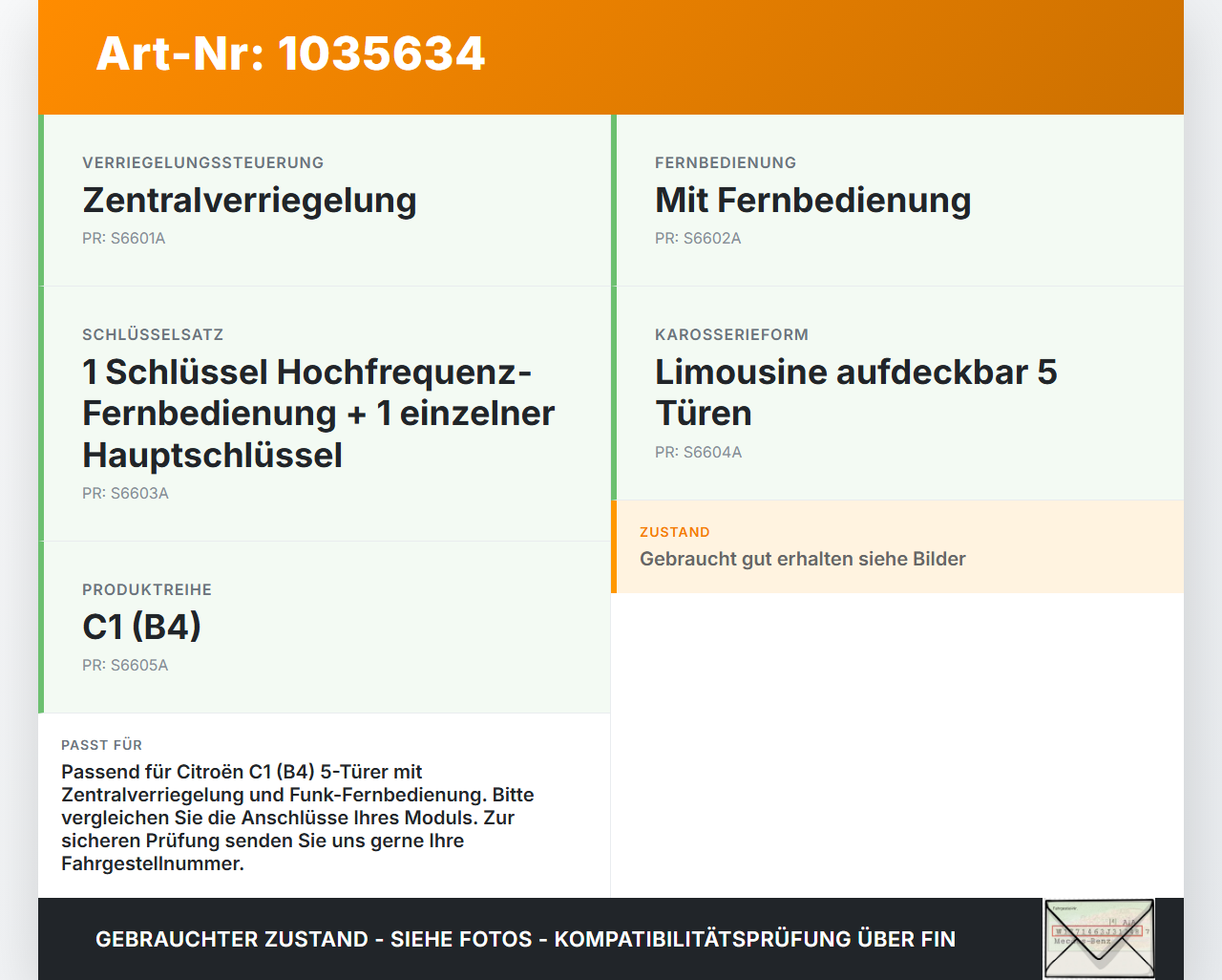 Citroen C1 II 14-18 Steuergerät ECU Modul ZV Zentralverriegelung SG Citroen C1 II 14-18 01.01.2018 89740-0H030... Vorschau 3