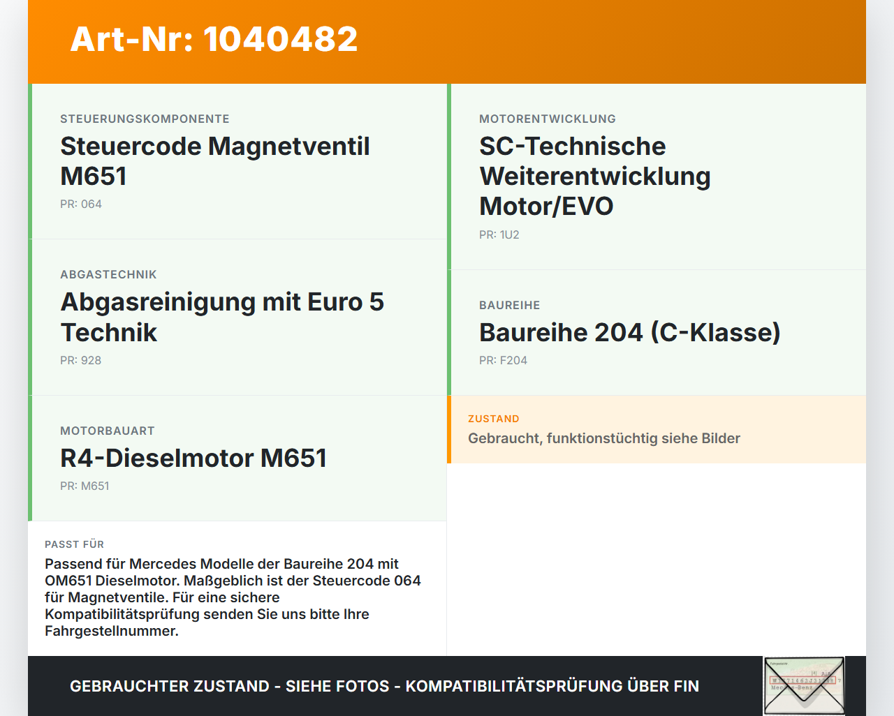 Mercedes W204 S204 C250 07-14 CDI 2,2 150KW Magnetventil Unterdruckventil Umschaltventil Mercedes W204 S204 C250... Vorschau 3