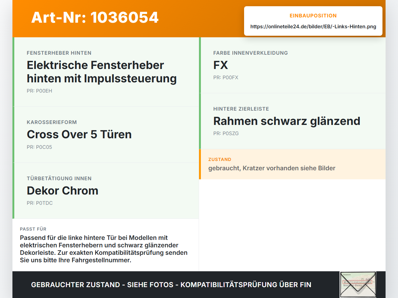Peugeot 2008 CU 16-19 Blende Innen Links Hinten Peugeot 2008 CU 16-19 30.08.2017 9814855280 gebraucht Vorschau 3
