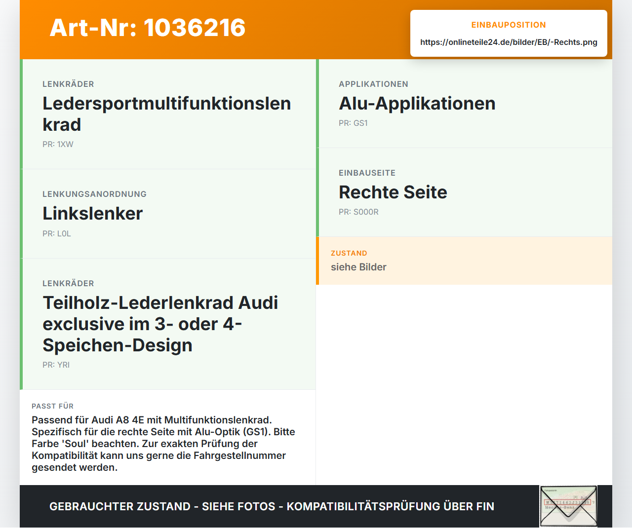 Audi A8 4E 05-08 Lenkradschalter Multifunktionstasten Lenkrad Schalter Rechts Audi A8 4E 05-08 17.05.2006... Vorschau 3