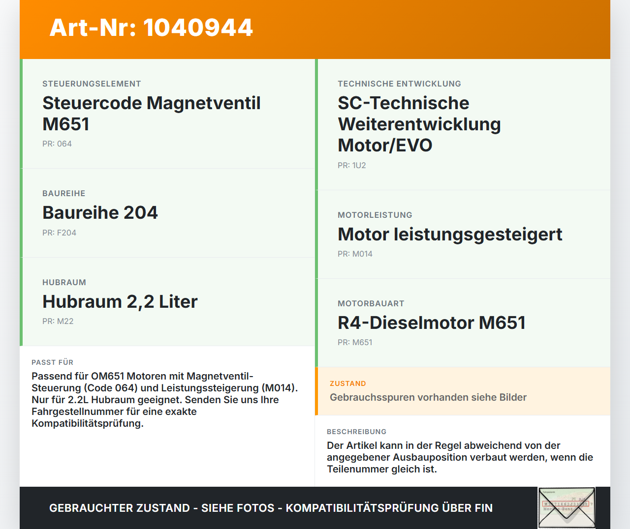 Mercedes W204 S204 C250 07-14 CDI 2,2 150KW Einspritzdüse Einspritzventil Zyl.3 Mercedes W204 S204 C250 07-14... Vorschau 3