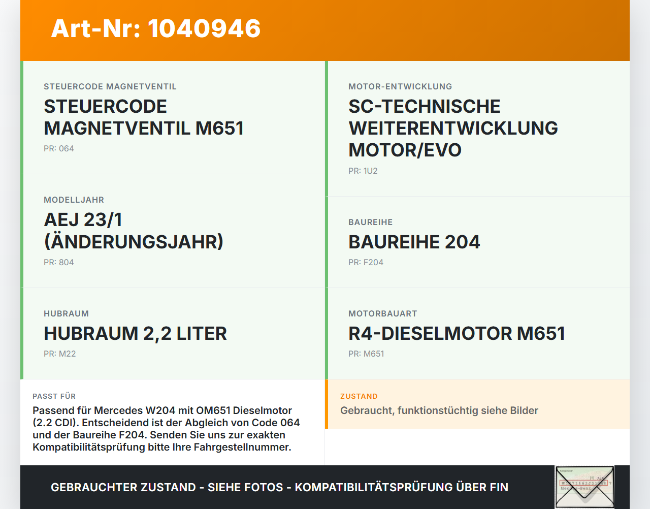 Mercedes W204 S204 C250 07-14 CDI 2,2 150KW Einspritzpumpe Hochdruckpumpe Mercedes W204 S204 C250 07-14 29.08.2013... Vorschau 3