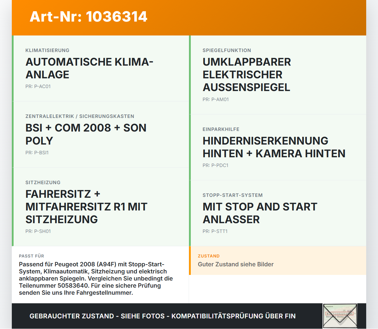 Peugeot 2008 CU 16-19 1,2 81KW Sicherungskasten Zentralelektrik Peugeot 2008 CU 16-19 30.08.2017 9819850080... Vorschau 3