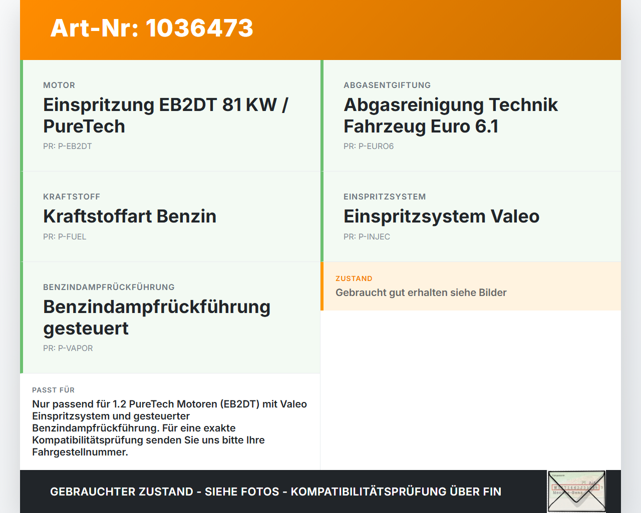 Peugeot 2008 CU 16-19 1,2 81KW Tankentlüftungsventil Ventil Peugeot 2008 CU 16-19 30.08.2017 gebraucht Vorschau 3