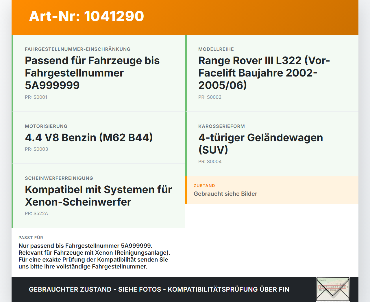 Land Range Rover III L322 02-06 Waschwasserpumpe Waschpumpe Scheibenreinigung Land Range Rover III L322 02-06... Vorschau 3