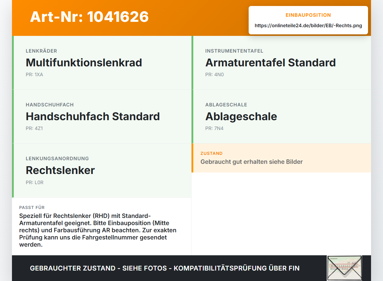 VW Crafter 2E 35 11-16 RHD Blende Verkleidung für Armaturenbrett Abdeckung Rechts Mitte VW Crafter 2E 35 11-16... Vorschau 3