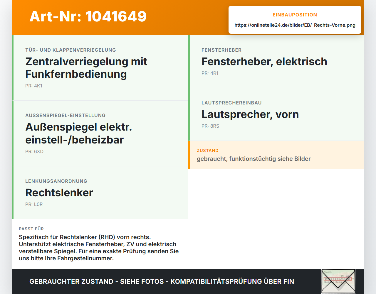 VW Crafter 2E 35 11-16 Kasten RHD Kabelbaum Tür Vorne Rechts Leitungssatz VW Crafter 2E 35 11-16 07.10.2016... Vorschau 3