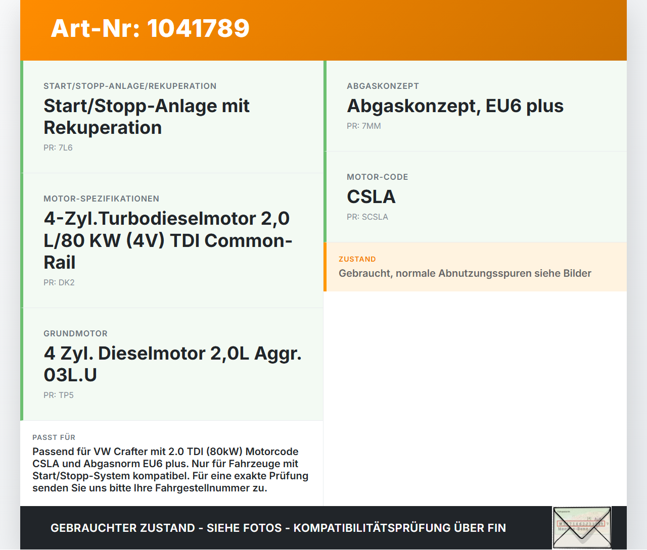 VW Crafter 2E 35 11-16 TDI 2,0 80KW CSLA Drosselklappe Steuerklappe VW Crafter 2E 35 11-16 07.10.2016 03L128063S... Vorschau 3