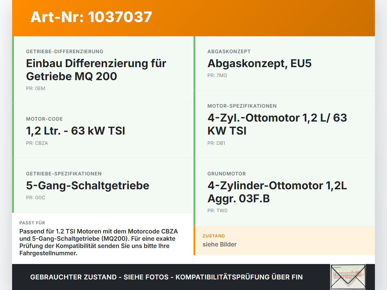VW Golf VI 5K 08-12 TSI 1,2 63KW Kurbelwellensensor Impulsgeber Wellendichtring VW Golf VI 5K 08-12 26.01.2012... Vorschau 3