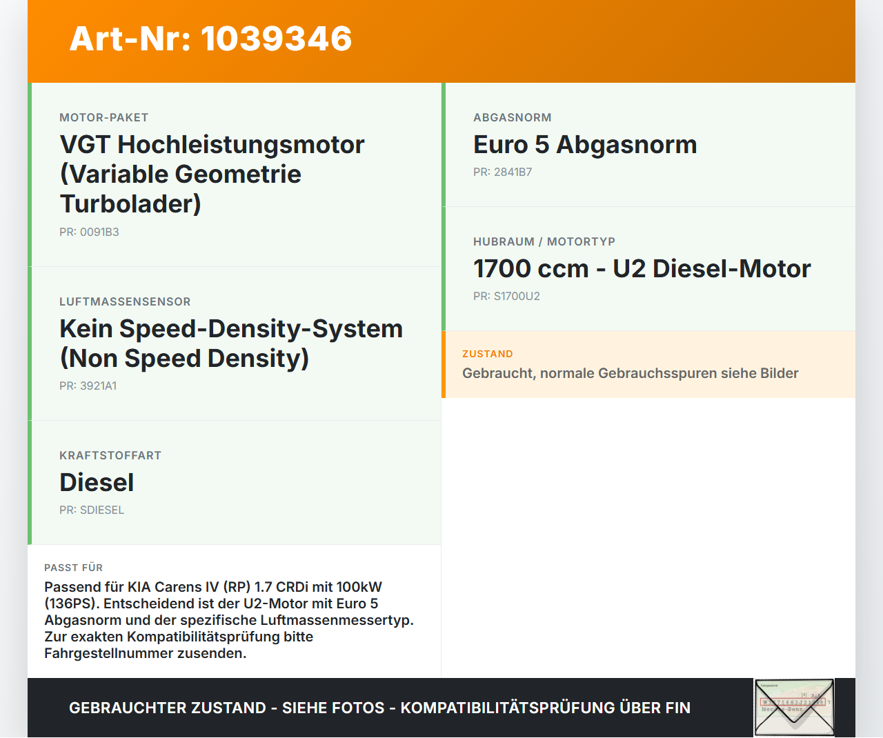 KIA Carens RP IV 13-19 CRDi 1,7 100KW Luftfilterkasten Luftfiltergehäuse KIA Carens RP IV 13-19 29.08.2014... Vorschau 3