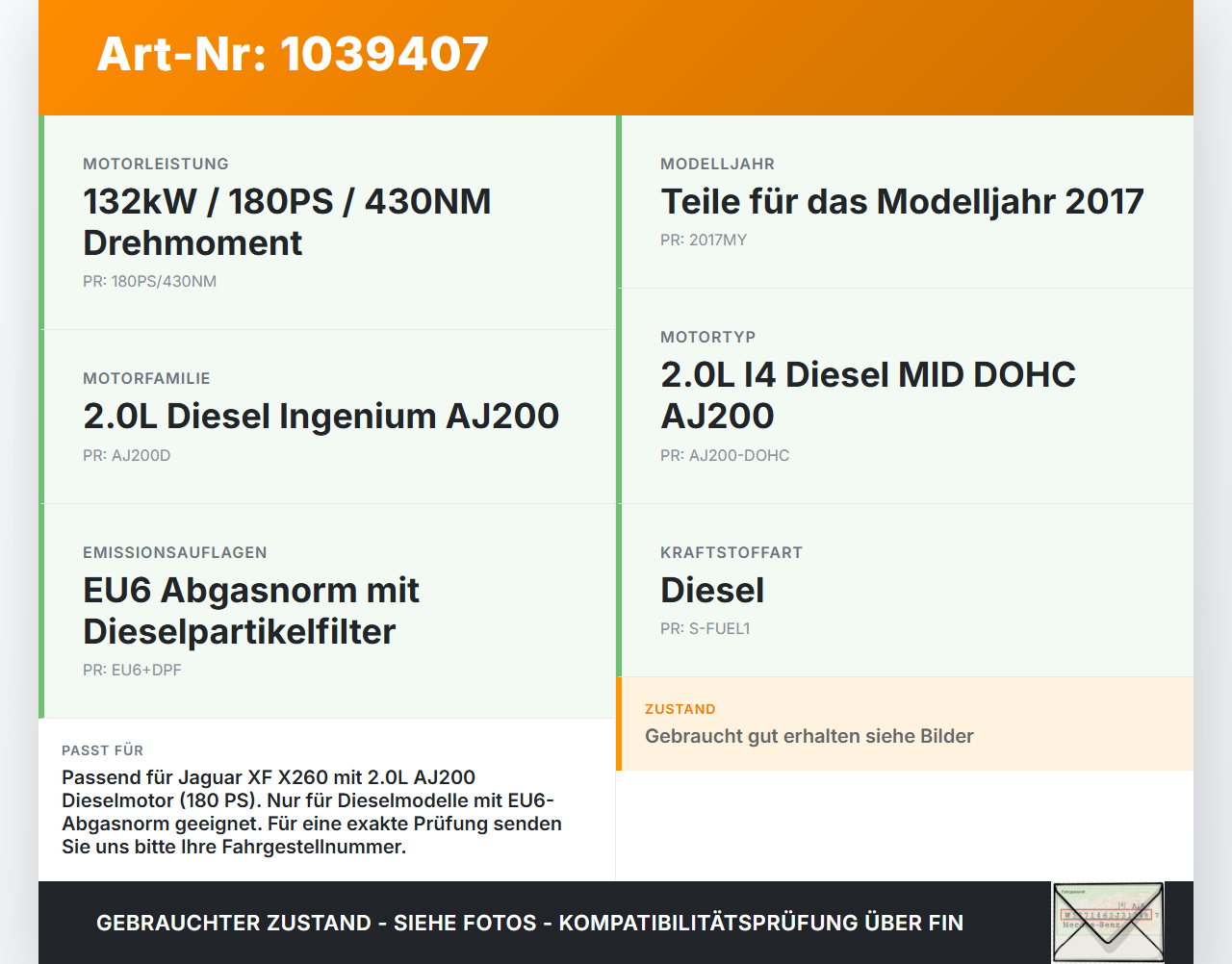 Jaguar XF X260 15-20 2,0d 132KW AJ200D Ölfiltergehäuse Gehäuse Halter für Ölfilter Jaguar XF X260 15-20 20.06.2017... Vorschau 3