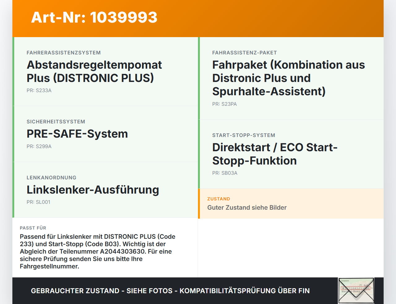 Mercedes W204 S204 C250 07-14 CDI 2,2 150KW Bremskraftverstärker Mercedes W204 S204 C250 07-14 29.08.2013... Vorschau 3