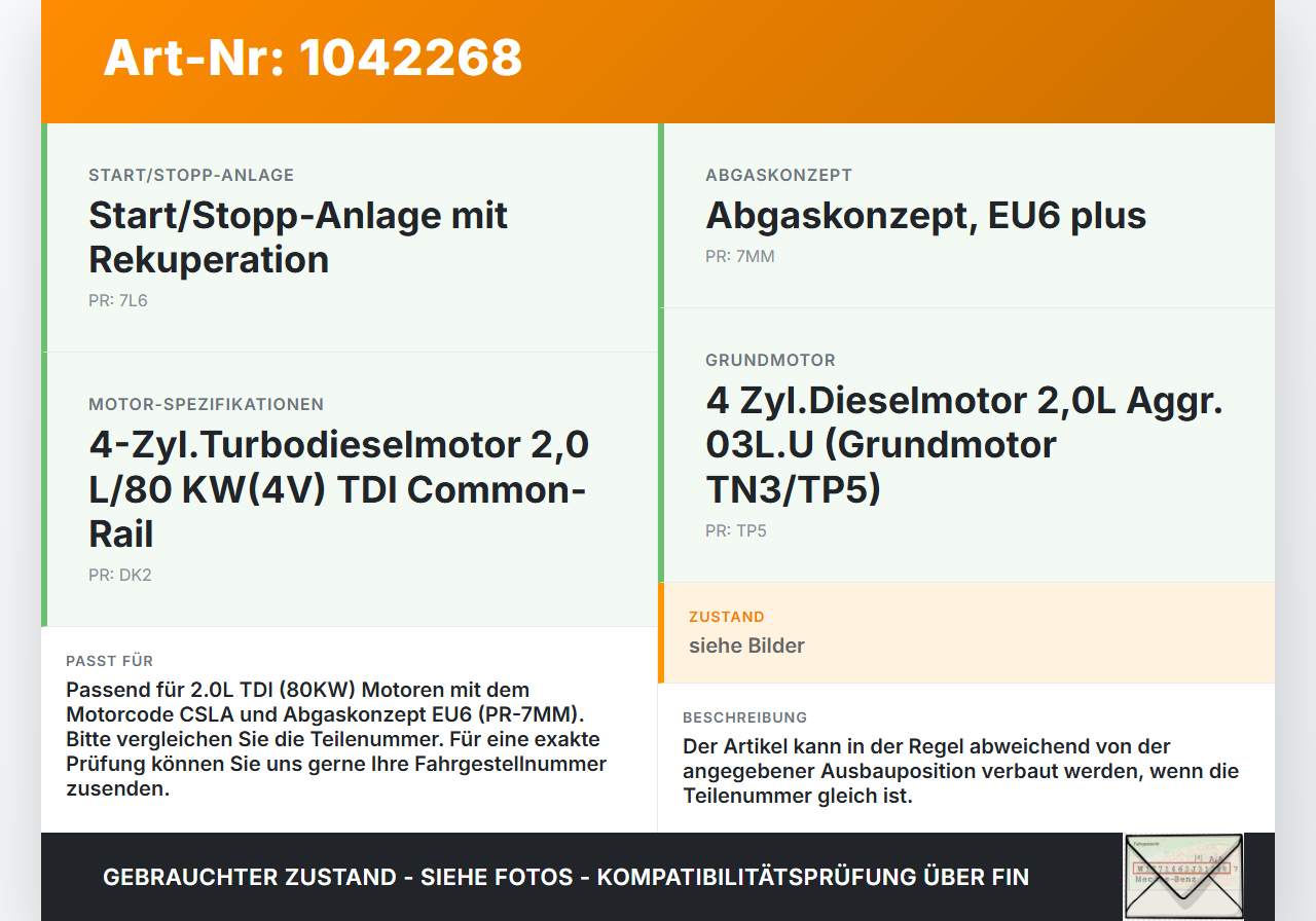 VW Crafter 2E 35 11-16 TDI 2,0 80KW Einspritzdüse Einspritzventil Zyl.4 VW Crafter 2E 35 11-16 07.10.2016... Vorschau 3