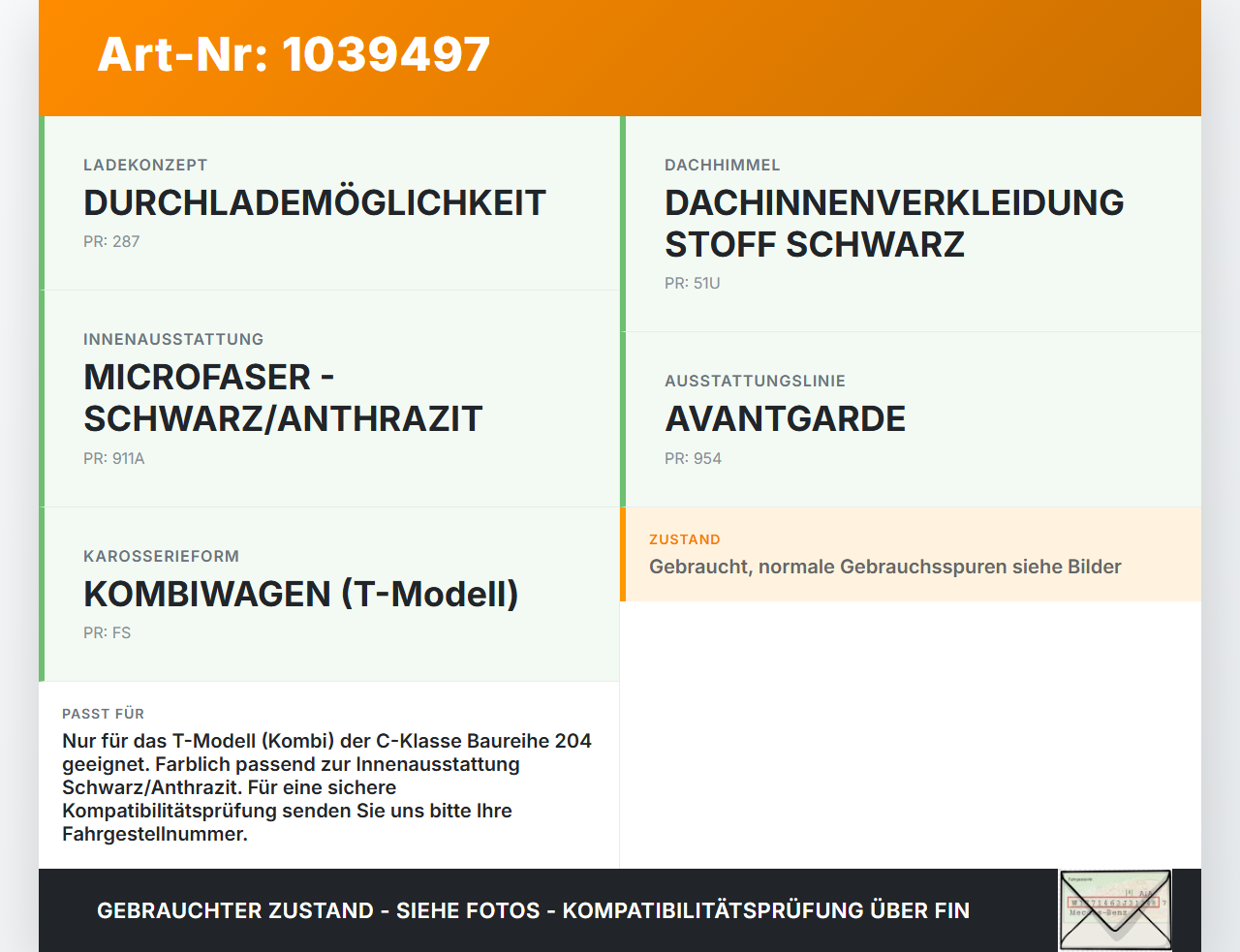 Mercedes W204 S204 C250 07-14 Kombi Laderaumabdeckung Laderaumrollo mit Trennnetz Mercedes W204 S204 C250 07-14... Vorschau 3