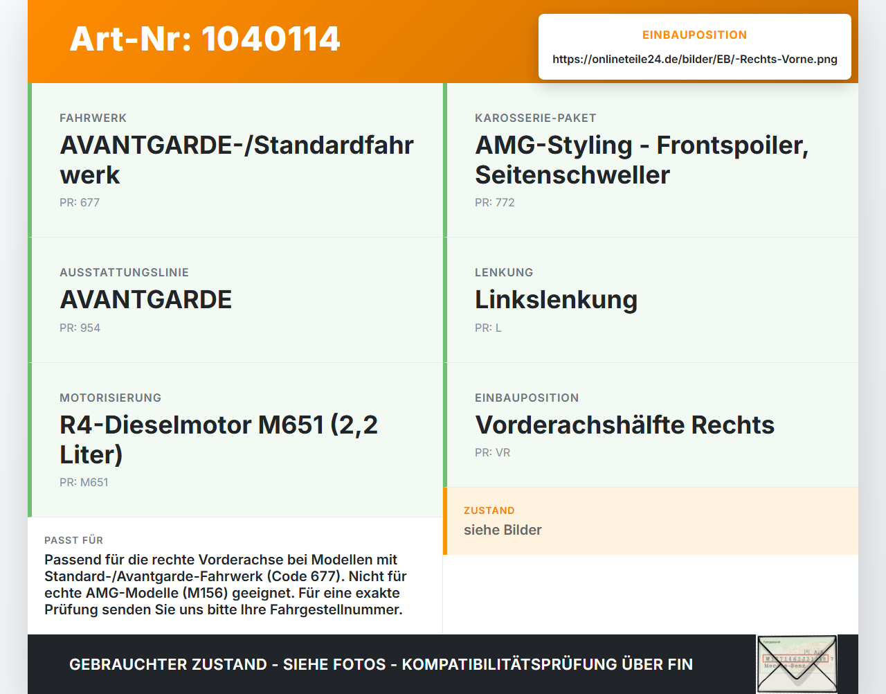 Mercedes W204 S204 C250 07-14 CDI 2,2 150KW Achsschenkel Radnabe mit ABS Rechts Vorne Mercedes W204 S204 C250 07-14... Vorschau 3