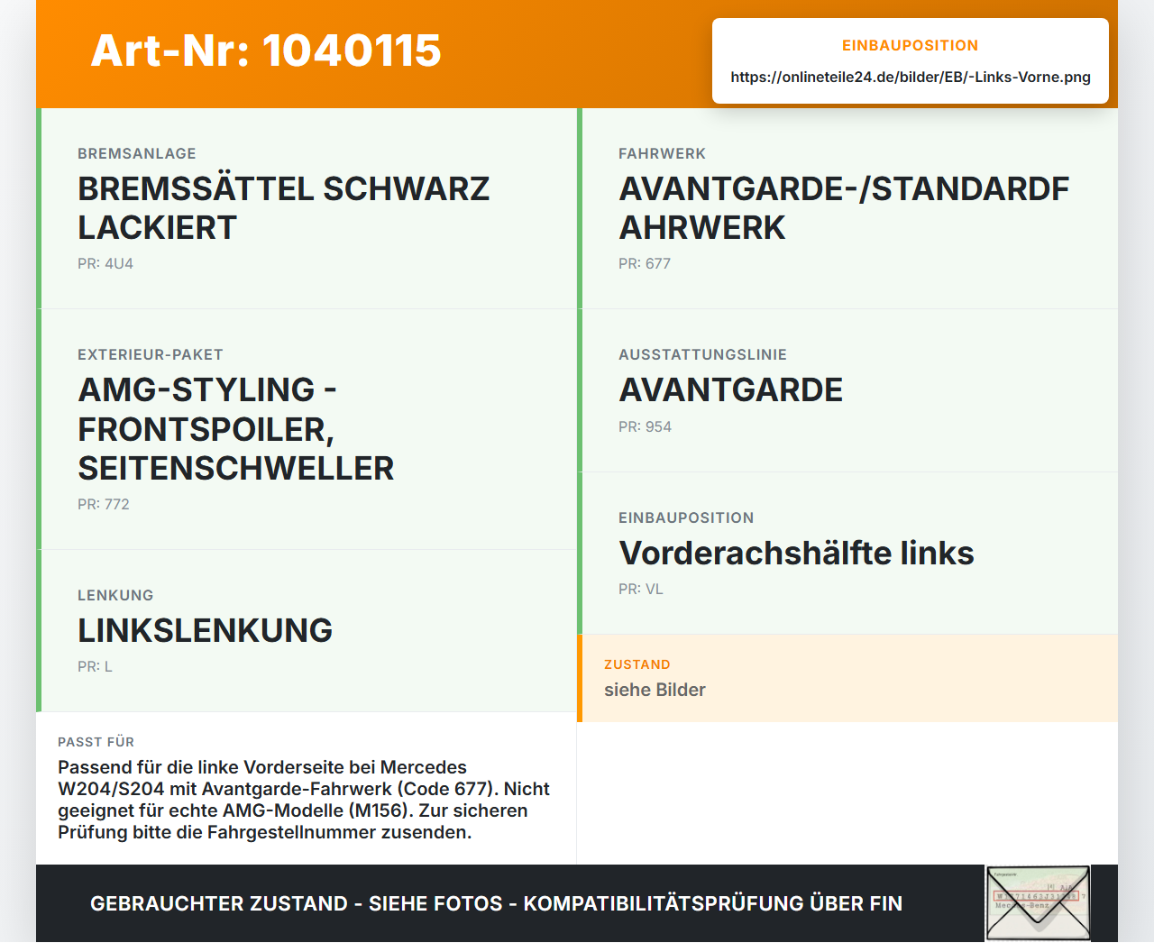 Mercedes W204 S204 C250 07-14 CDI 2,2 150KW Achsschenkel Radnabe Links Vorne Mercedes W204 S204 C250 07-14... Vorschau 3