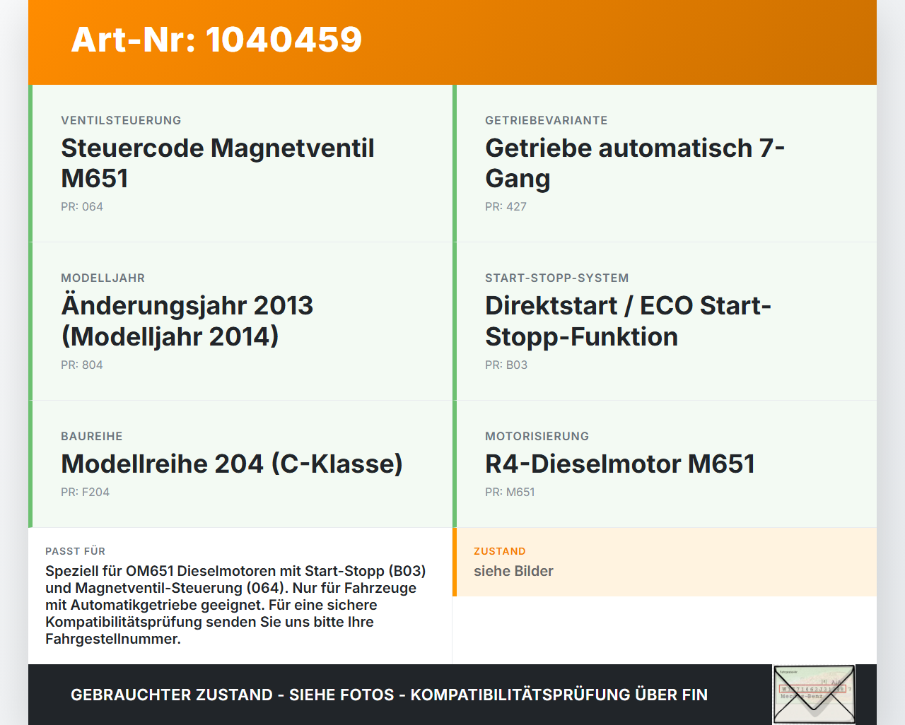 Mercedes W204 S204 C250 07-14 CDI 2,2 150KW Kabelbaum Motorkabelbaum Leitungssatz für Motor Mercedes W204 S204 C250... Vorschau 3