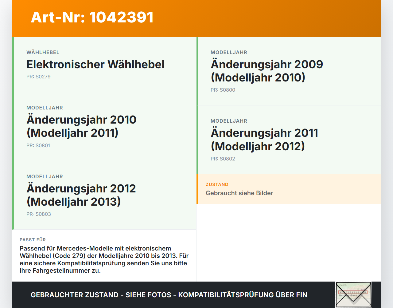 Mercedes S212 E350d 13-16 Blende Innen Auflage Deckel für Hebel Mittelkonsole Mittelarmlehne Mercedes S212 E350d... Vorschau 3