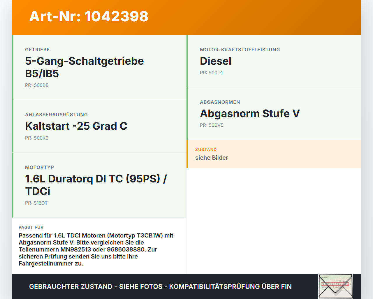 Ford Transit Courier 14-18 TDCi 1,6 70KW T3CB1W Ölpumpe Ford Transit Courier 14-18 04.07.2014 CV6Q-6600-AA... Vorschau 3