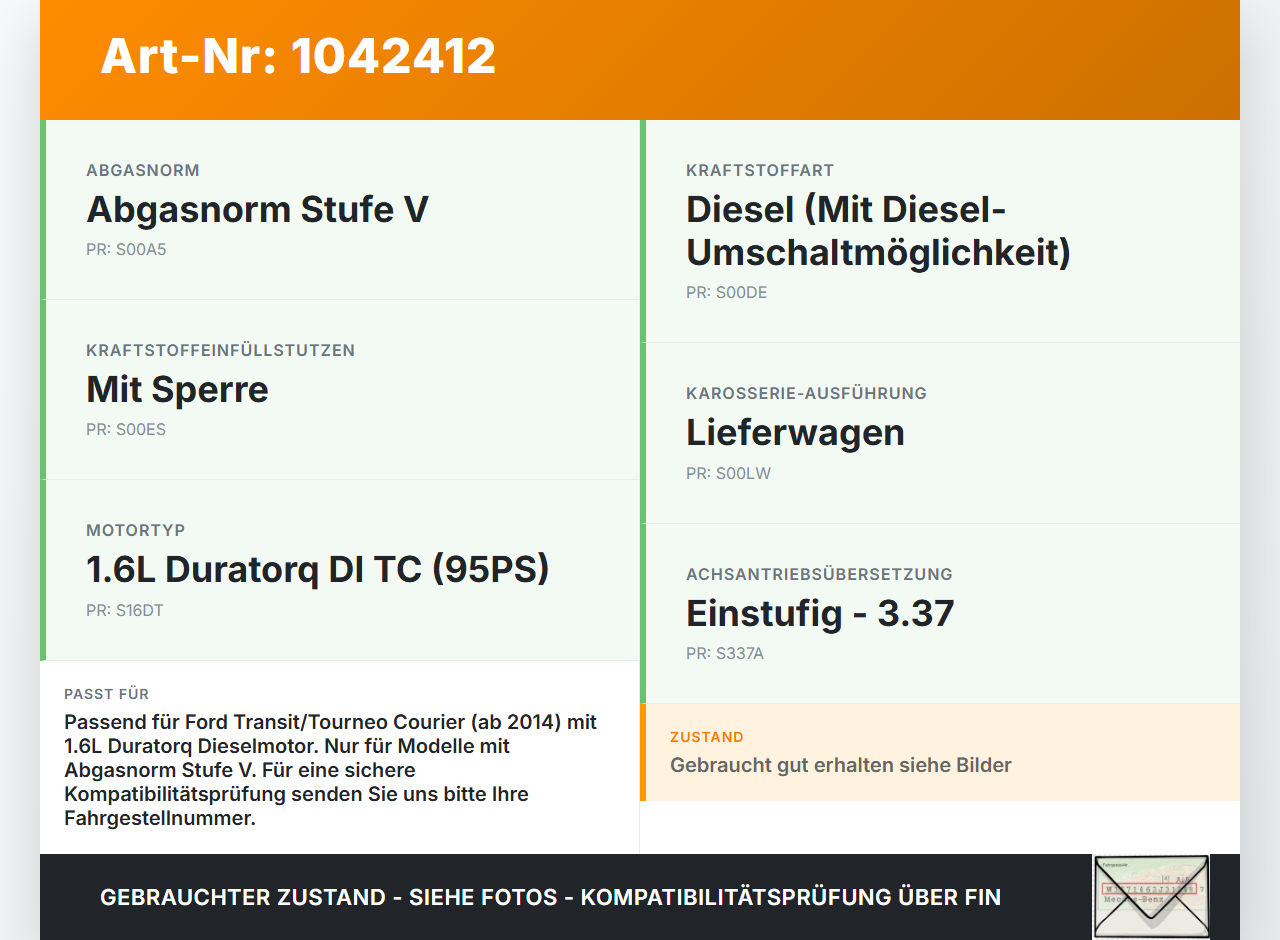 Ford Transit Courier 14-18 TDCi 1,6 70KW Kraftstoffpumpe Kraftstoff Förderpumpe Tankgeber Ford Transit Courier... Vorschau 3