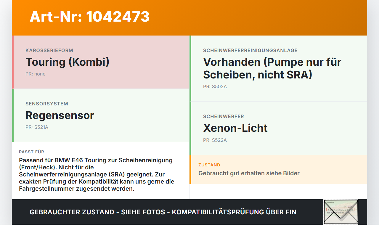 BMW E46 325i 02-06 Waschwasserpumpe Waschpumpe Scheibenreinigung BMW E46 325i 02-06 04.03.2003 67128362154 8362154... Vorschau 3