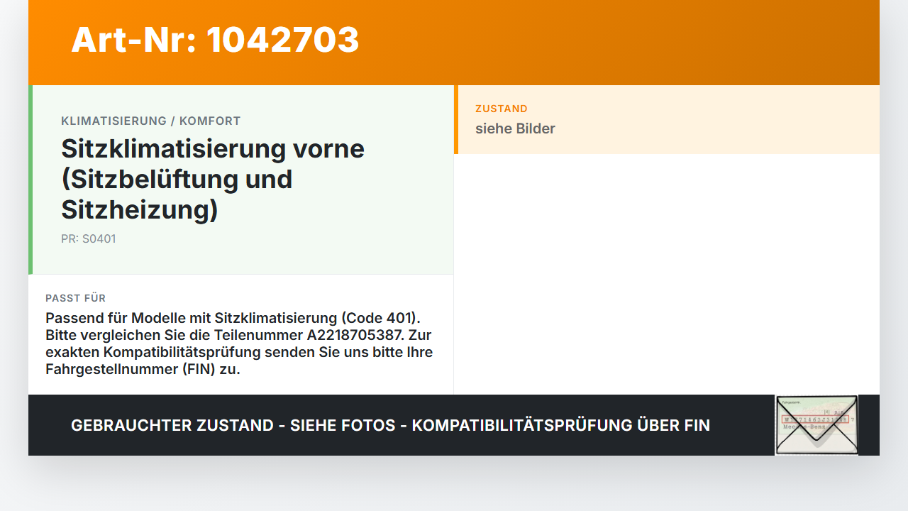 Mercedes S212 E350d 13-16 Widerstand Gebläse Lüfter Mercedes S212 E350d 13-16 18.02.2010 A2218705387 5HL008941-30... Vorschau 3