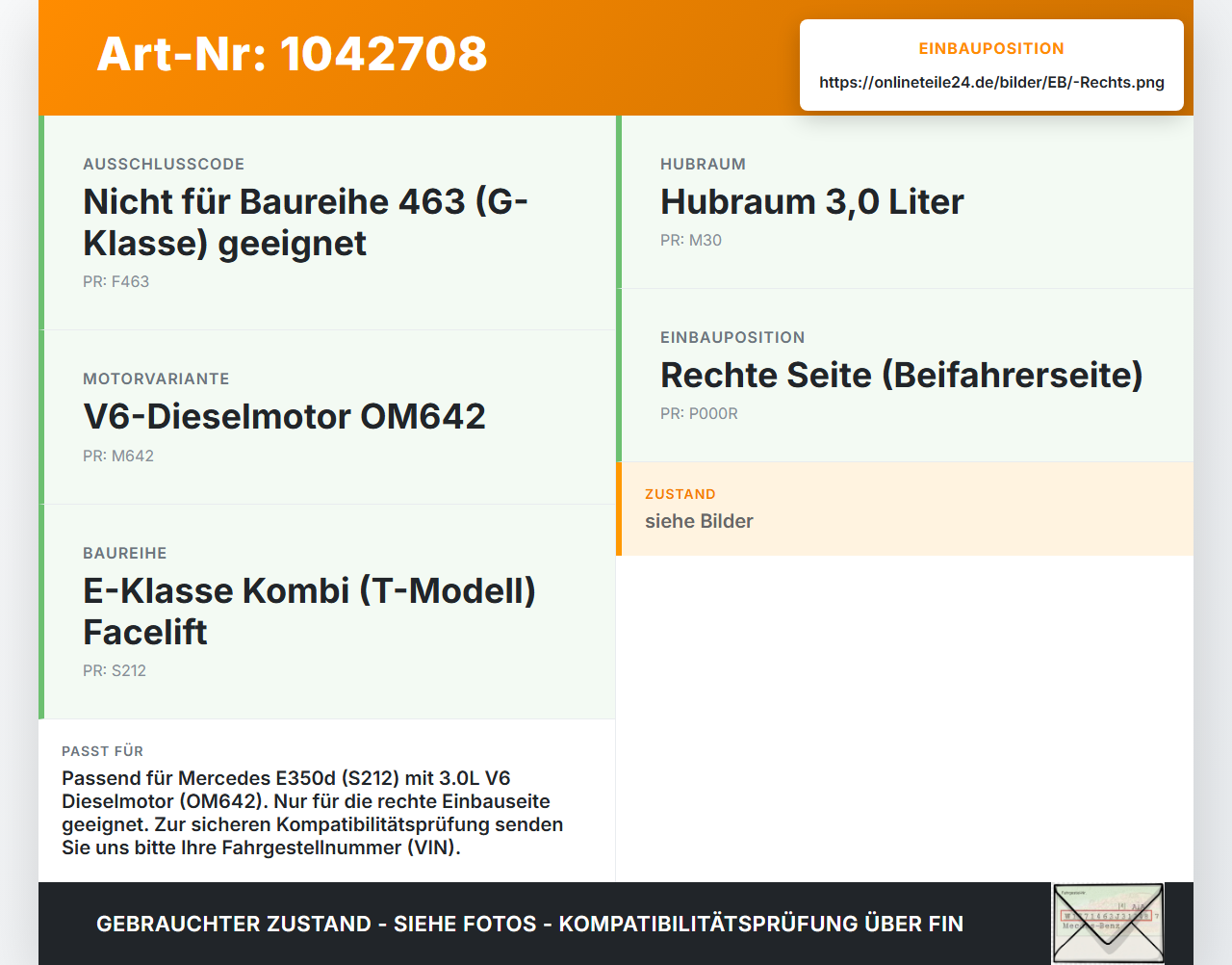 Mercedes S212 E350d 13-16 CDI 3,0 170KW Verteilerrohr für Hochdruck Verteiler Rechts Mercedes S212 E350d 13-16... Vorschau 3