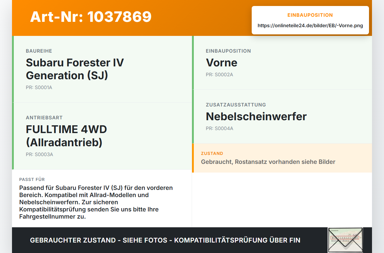 Subaru Forester IV SJ 12-16 Stoßstangenträger Stoßfängerträger Querträger Vorne Subaru Forester IV SJ 12-16... Vorschau 3