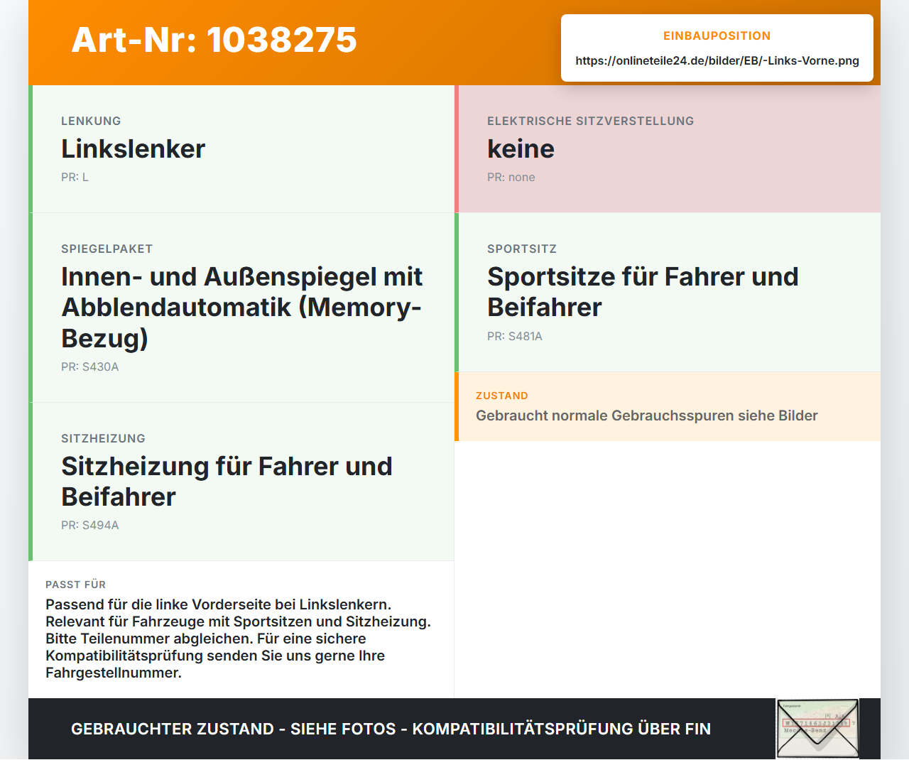 BMW X1 E84 LCI 12-15 Steuergerät ECU Modul Sitzsteuergerät Links Vorne BMW X1 E84 LCI 12-15 29.10.2012 6926435... Vorschau 3