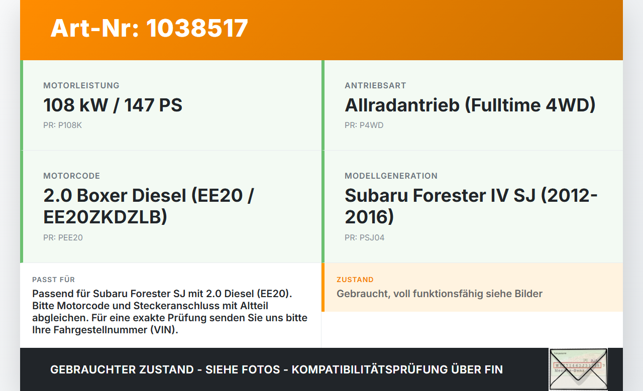 Subaru Forester IV SJ 12-16 108 108KW EE20 EE20ZKDZLB Drosselklappe Subaru Forester IV SJ 12-16 16.02.2015... Vorschau 3