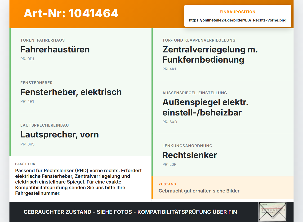VW Crafter 2E 35 11-16 Kasten RHD Kabelbaum für Tür und Fensterheber Rechts Vorne VW Crafter 2E 35 11-16 07.10.2016... Vorschau 3