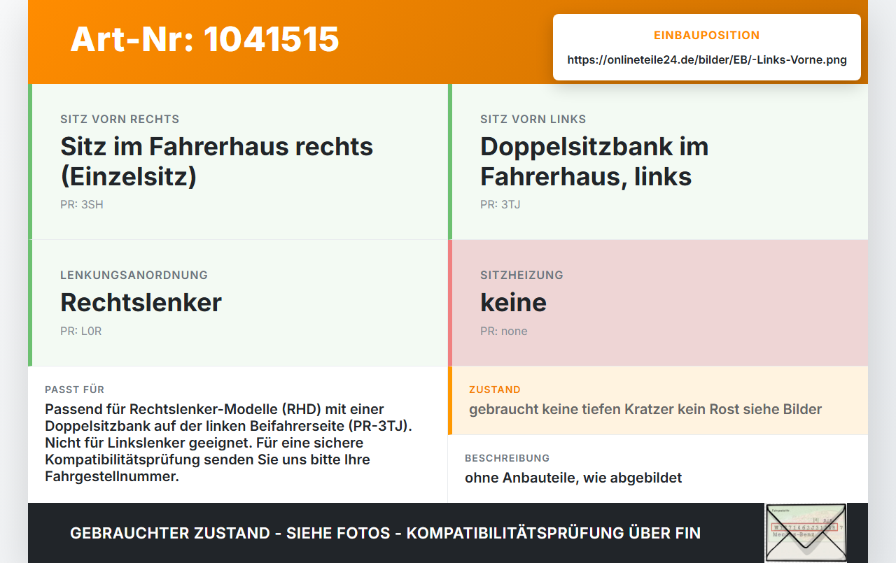 VW Crafter 2E 35 11-16 Kasten Sitzkonsole für Doppel- Beifahrersitz Vorne Links und Mitte VW Crafter 2E 35 11-16... Vorschau 3