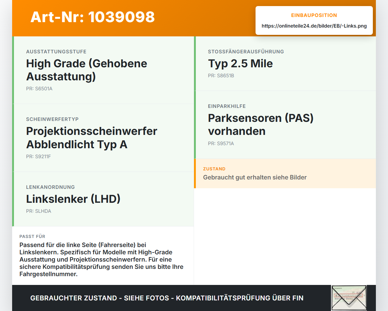 KIA Carens RP IV 13-19 Fronthalter Träger Verbinder Links KIA Carens RP IV 13-19 29.08.2014 gebraucht Vorschau 3