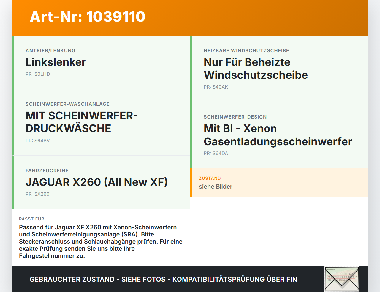 Jaguar XF X260 15-20 Waschwasserpumpe Wischwasserpumpe Pumpe Jaguar XF X260 15-20 20.06.2017 gebraucht Vorschau 3
