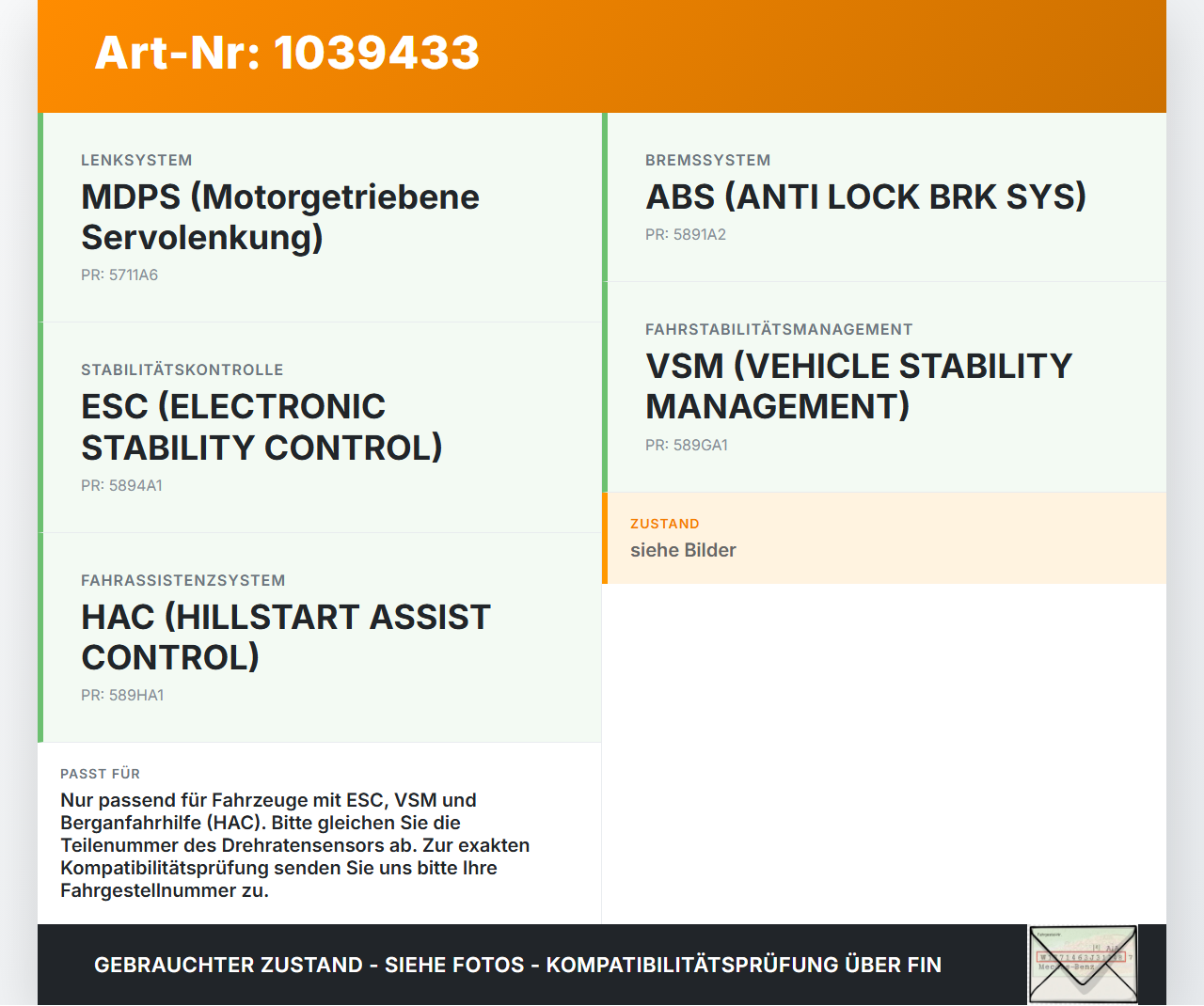 KIA Ceed ED 09-13 Kombi ESP Sensor Steuergerät Drehratensensor ESP KIA Ceed ED 09-13 31.10.2011 95690-1Y000... Vorschau 3